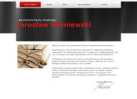 Strona internetowa z Kancelaria Radcy Prawnego Jarosław Wiśniewski