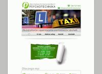 Strona internetowa z Pracownia Psychologii Pracy - badania kierowców, psychoterapia