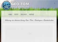 Strona internetowa z Geo-Tom Usługi Geologiczne