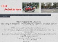 Strona internetowa z Osk Autokariera. Maćkowiak r.