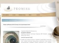 Strona internetowa z Promise Gabinet Psychoterapeutyczny