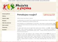 Strona internetowa z Muzyka Z Głośnika