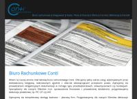 Strona internetowa z Usługi Księgowo-Kadrowe \"conti\"