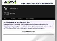 Strona internetowa z Iksel Drukarnia