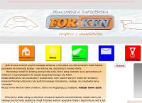 Strona internetowa z Pracownia Tapicerska-Forken