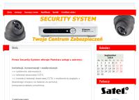 Strona internetowa z Security-System Dominik Greficz