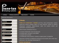 Strona internetowa z Piano-Lux. Fortepiany i Pianina Tomasz Jończyk Pianolux
