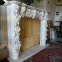 PORTAL KOMIKOWY Z BIAŁEGO MARMURU, MARBLE MANTEL