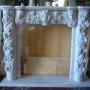 WHITE MARBLE FIREPLACE MANTEL, PORTAL KOMINKOWY