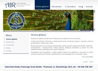 Strona internetowa z Kancelaria Radcy Prawnego Anna Rudek