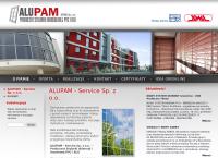 Strona internetowa z Alupam-Service Sp. Z O.o.