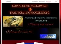 Strona internetowa z Pracownia Kowalstwa i Ślusarstwa Paweł Latoń