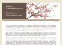 Strona internetowa z Gabinet Psychologiczno-Psychoterapeutyczny Natalia Czapnik-Kostanek