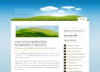 Strona internetowa z Elektryk Usługi Elektryczne Instalacje Elektryczne Warszawa