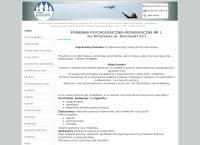 Strona internetowa z Poradnia Psychologiczno-Pedagogiczna Nr 1