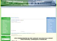 Strona internetowa z Zespół Szkół W Wąwelnie