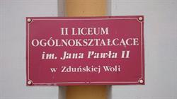 II Liceum Ogólnokształcące Im. Jana Pawła II W Zduńskiej Woli