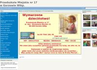 Strona internetowa z Przedszkole Miejskie Nr 17
