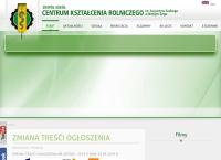 Strona internetowa z Zespół Szkół Centrum Kształcenia Rolniczego