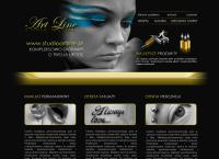 Strona internetowa z Studio Tatuazu art Line