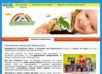 Strona internetowa z Przedszkole KUBUŚ w Rozalinie