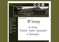 Strona internetowa z Zespół Szkół Specjalnych W Żurominie