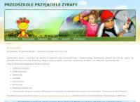 Strona internetowa z Przedszkole \"przyjaciele Żyrafy\"
