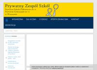 Strona internetowa z Prywatny Zespół Szkół