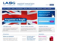 Strona internetowa z Szkoła Języków Obcych \"lang\"