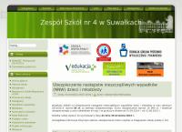 Strona internetowa z Zespół Szkół Nr 4 W Suwałkach
