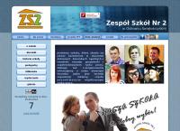 Strona internetowa z Zespół Szkół nr 2 w Ostrowcu Świętokrzyskim
