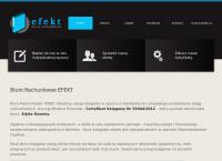 Strona internetowa z Biuro Rachunkowe Efekt Edyta Kwaśny
