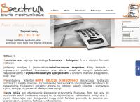 Strona internetowa z Spectrum Biuro Rachunkowe