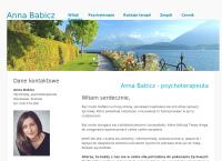 Strona internetowa z Gabinet Psychoterapeutyczny Anna Babicz