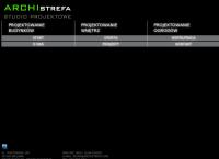 Strona internetowa z Archistrefa Studio Projektowe