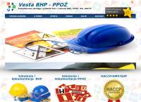 Strona internetowa z Vesta Bhp-Ppoż