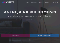 Strona internetowa z DomProfit Agencja Nieruchomości