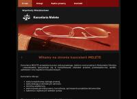 Strona internetowa z Melete Kancelaria Radcy Prawnego