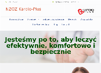 Strona internetowa z NZOZ Kardio-Plus