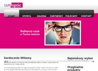 Strona internetowa z Luxoptic