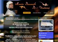 Strona internetowa z Dj Wodzirej Marcin Dzwonnik
