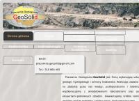 Strona internetowa z Pracownia Geologiczna GeoSolid