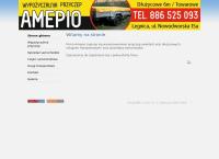 Strona internetowa z Wypozyczalnia AMEPIO Przyczep/Lawet Legnica