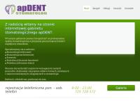Strona internetowa z apDENT Stomatologia Poznań Wilda