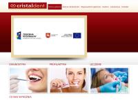 Strona internetowa z Cristaldent