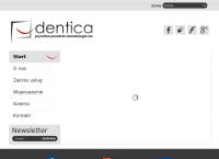 Strona internetowa z Prywatna Poradnia Stomatologiczna \"dentica\"