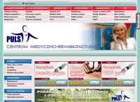 Strona internetowa z Centrum Medyczno-Rehabilitacyjne PULS
