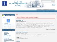 Strona internetowa z Zespół Szkół