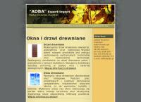 Strona internetowa z Adba Zakład Stolarsko-Ciesielski
