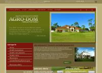 Strona internetowa z Agro-Dom. Nieruchomości